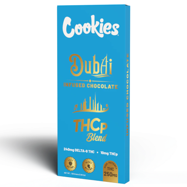 Cookies Dubai – THCP Blend Infused Chocolate Bar (250mg)