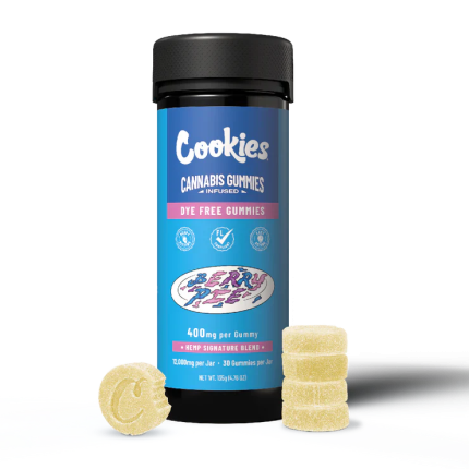 Cookies - Hemp Signature Blend Gummy 400mg - Clear - Berry Pie - 30ct Jar