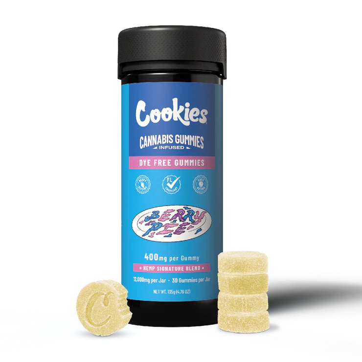Cookies - Hemp Signature Blend Gummy 400mg - Clear - Berry Pie - 30ct Jar