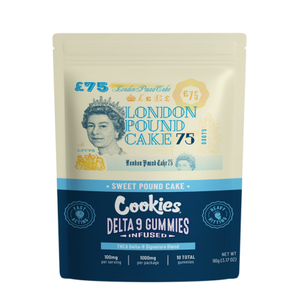 Cookies THCA Delta 9 Signature Blend Gummies 1000MG - London Pound Cake 75