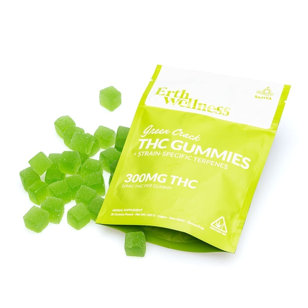 Erth Wellness THC Live Resin Gummies - Green Crack