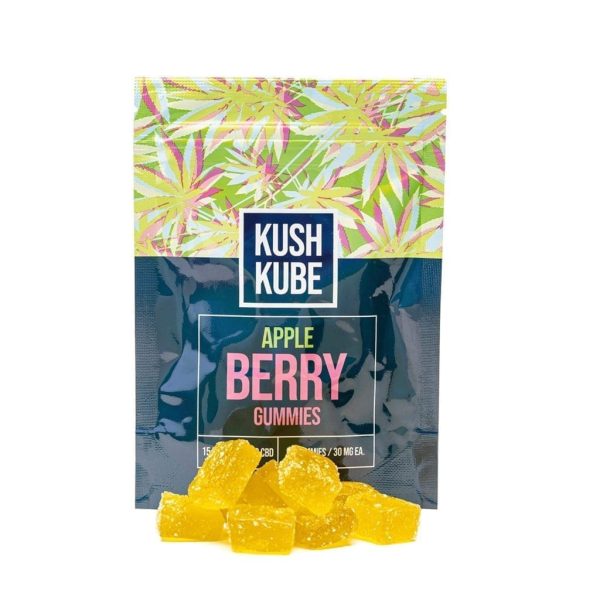 Kush Kube Delta 9 + CBD Gummies - Apple Berry