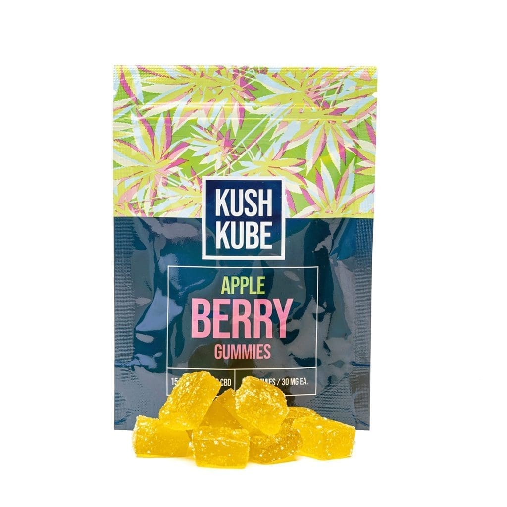 Kush Kube Delta 9 + CBD Gummies - Apple Berry