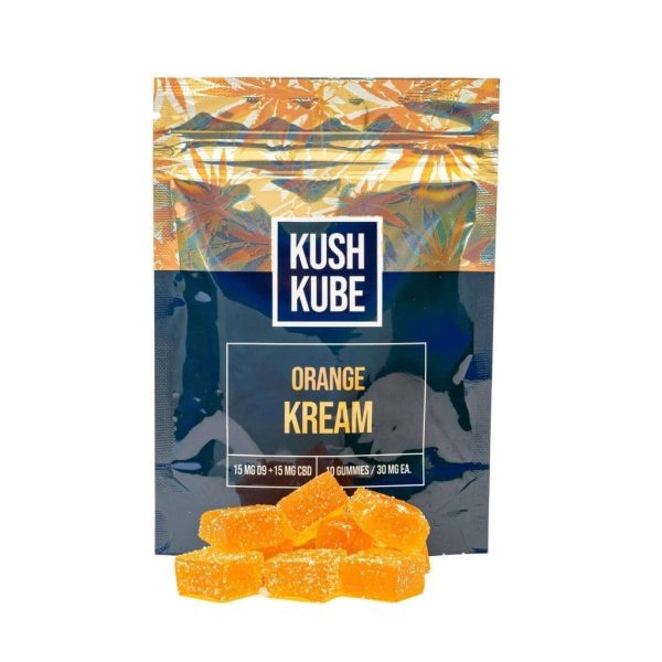 Kush Kube Delta 9 + CBD Gummies - Orange Kream