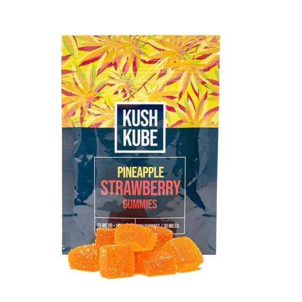 Kush Kube Delta 9 + CBD Gummies - Pineapple Strawberry