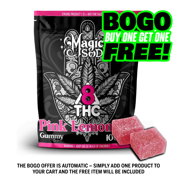 MAGICSOD D8 THC Pink Lemonade Gummies (5pcs)