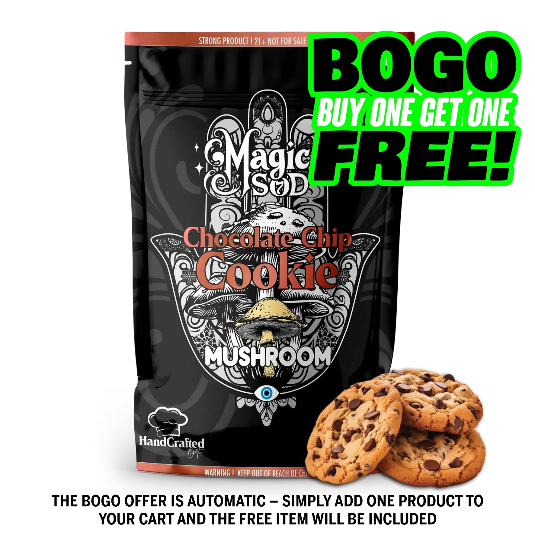 MAGICSOD Mushroom Chocolate Chip Cookie 1000mg