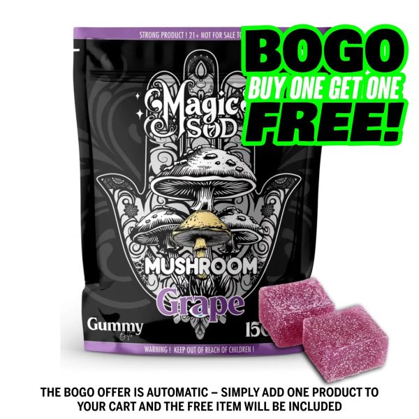 MAGICSOD Mushroom Grape Gummies 1500mg
