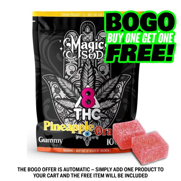 MAGICSOD Pineapple Orange Gummies Delta 8 THC 1000mg