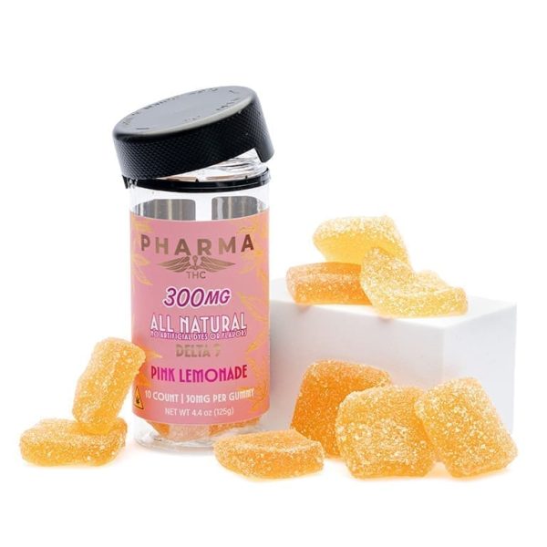 PharmaTHC Delta 9 THC All Natural Gummies - Pink Lemonade
