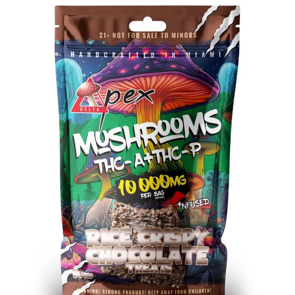 Rice Crispy Chocolate Treats Mushroom THC-A + THC-P 10,000mg