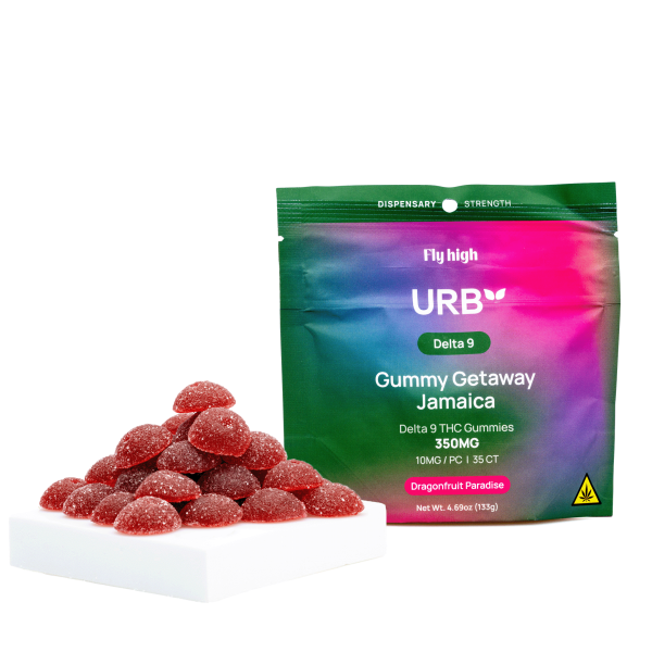 Urb Delta 9 THC Gummies - Dragonfruit Paradise (350 mg Total Delta 9 THC)