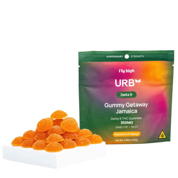 Urb Delta 9 THC Gummies - Passionfruit Mango (350 mg Total Delta 9 THC)