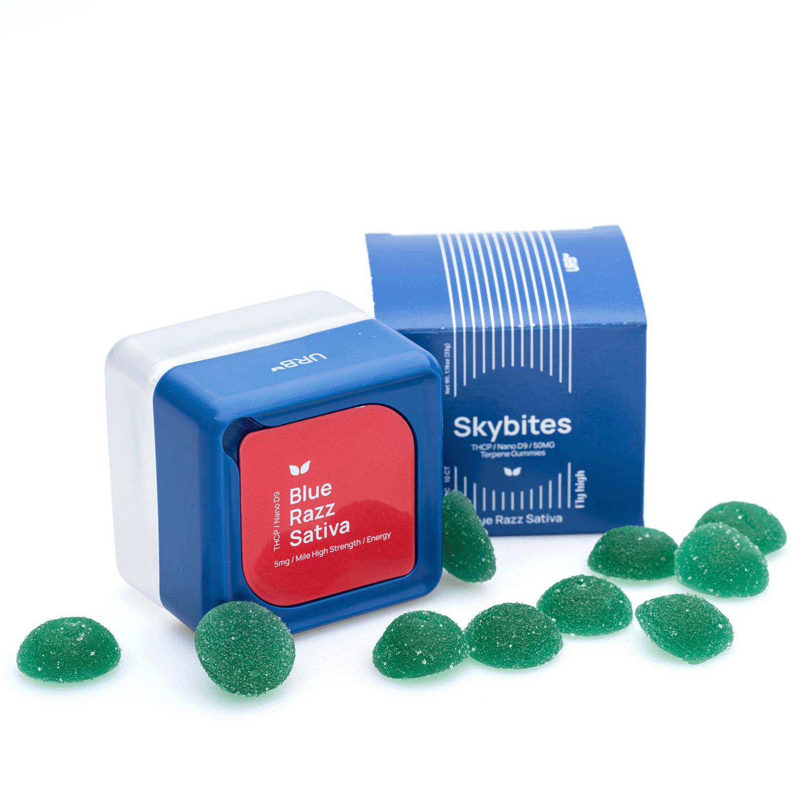 Urb THCP / Delta 9 Mile High Skybites - Blue Razz (25 mg THCP + 25 mg Delta 9 THC Total)