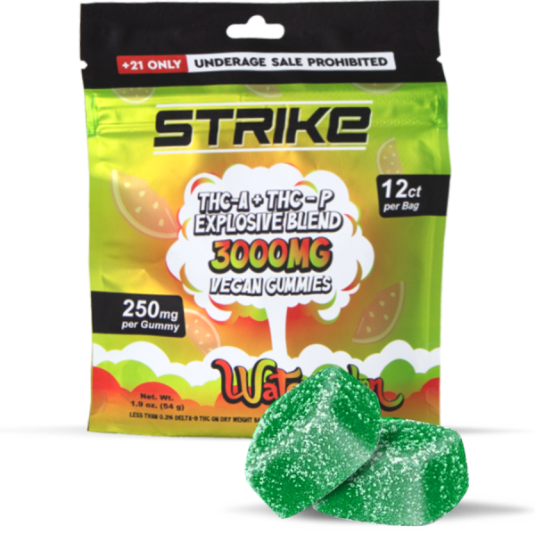 VEGAN GUMMIES STRIKE THC-A + THC-P EXPLOSIVE BLEND WATERMELON