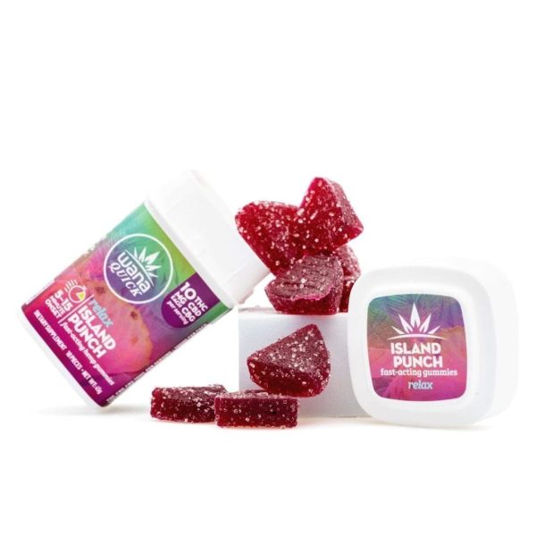 Wana Quick Relax Gummies - Island Punch (300 mg Total Cannabinoids)