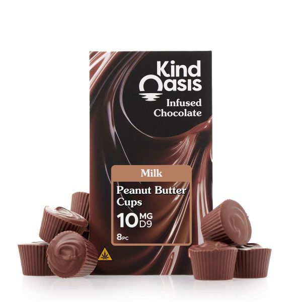 Delta 9 THC 10mg - Peanut Butter Cups - Milk Chocolate 8ct