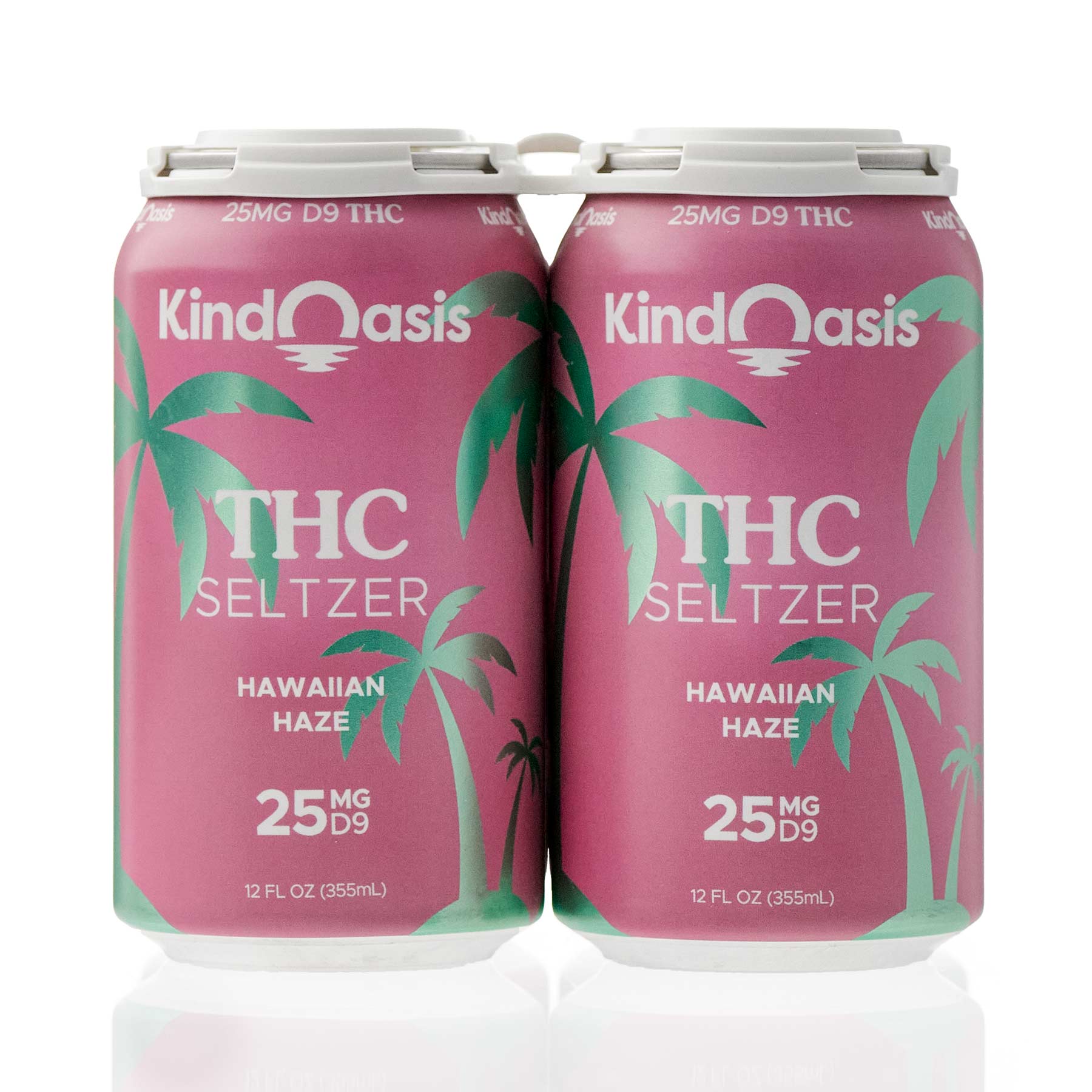 Delta 9 THC Seltzer 4 Pack - 25mg - Hawaiian Haze