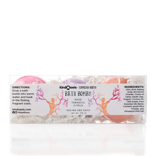 Kind Oasis - CBD Bath Bomb Trio