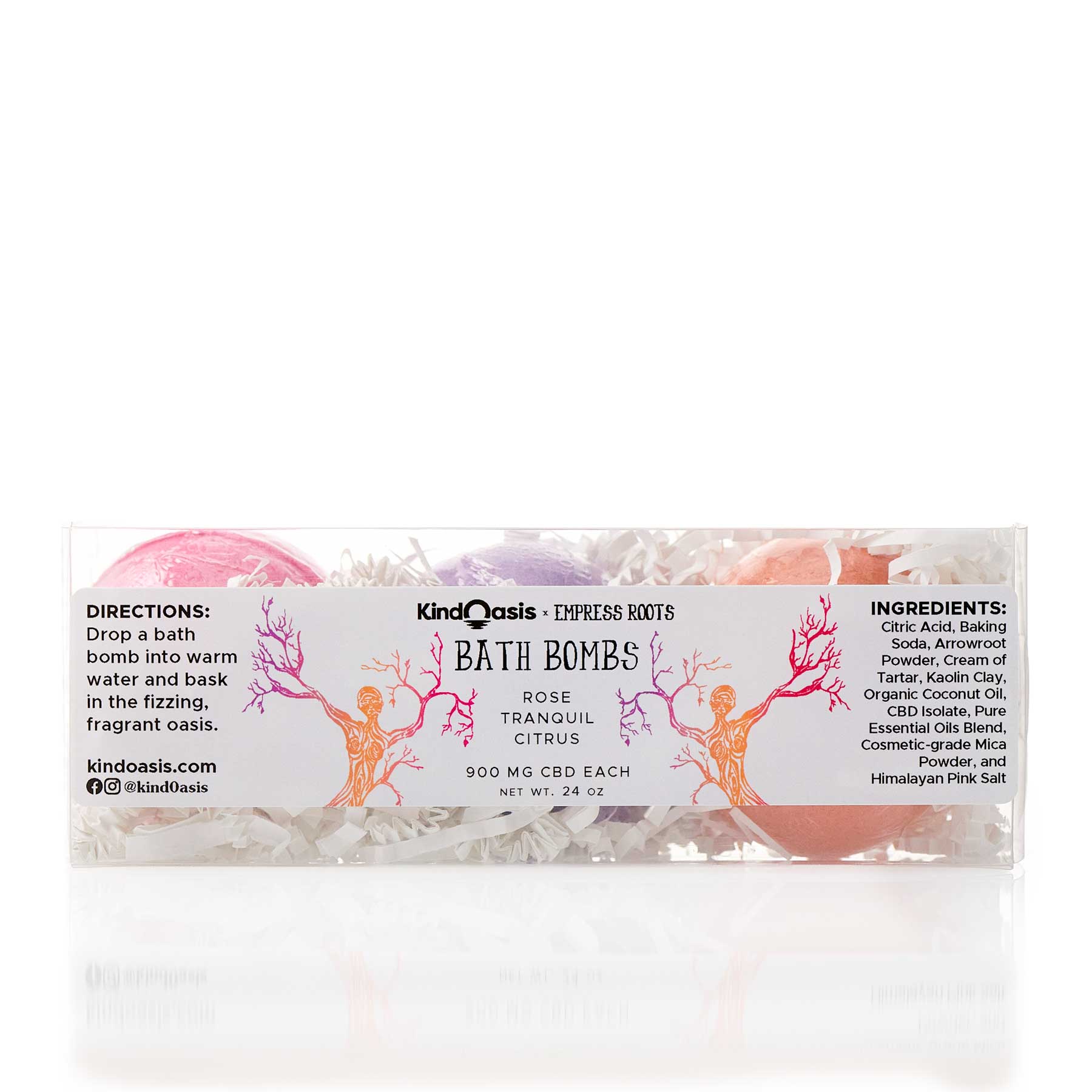 Kind Oasis - CBD Bath Bomb Trio