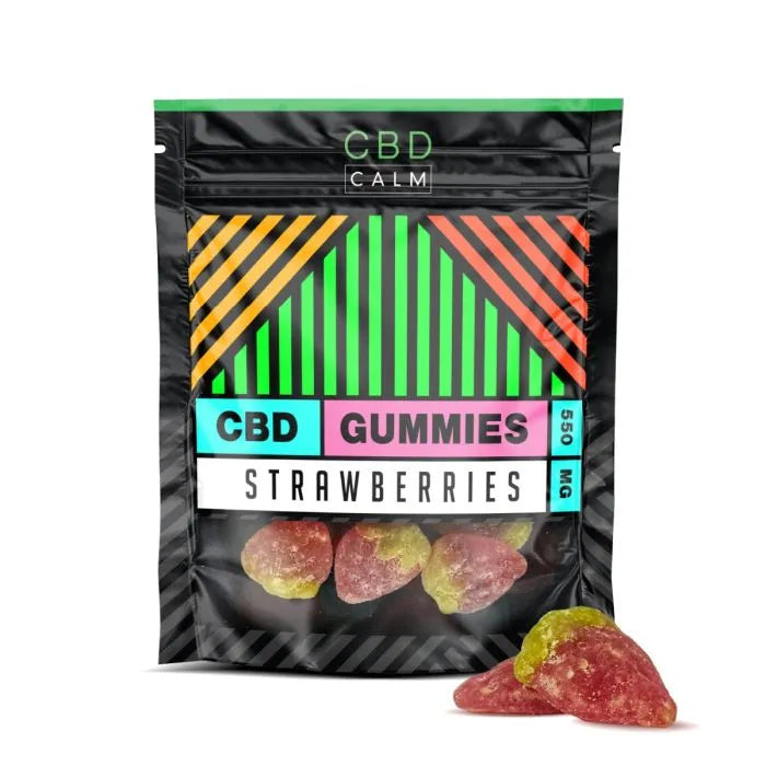CBD Calm 550mg Strawberries Gummies Grab Bag Strawberries Gummies