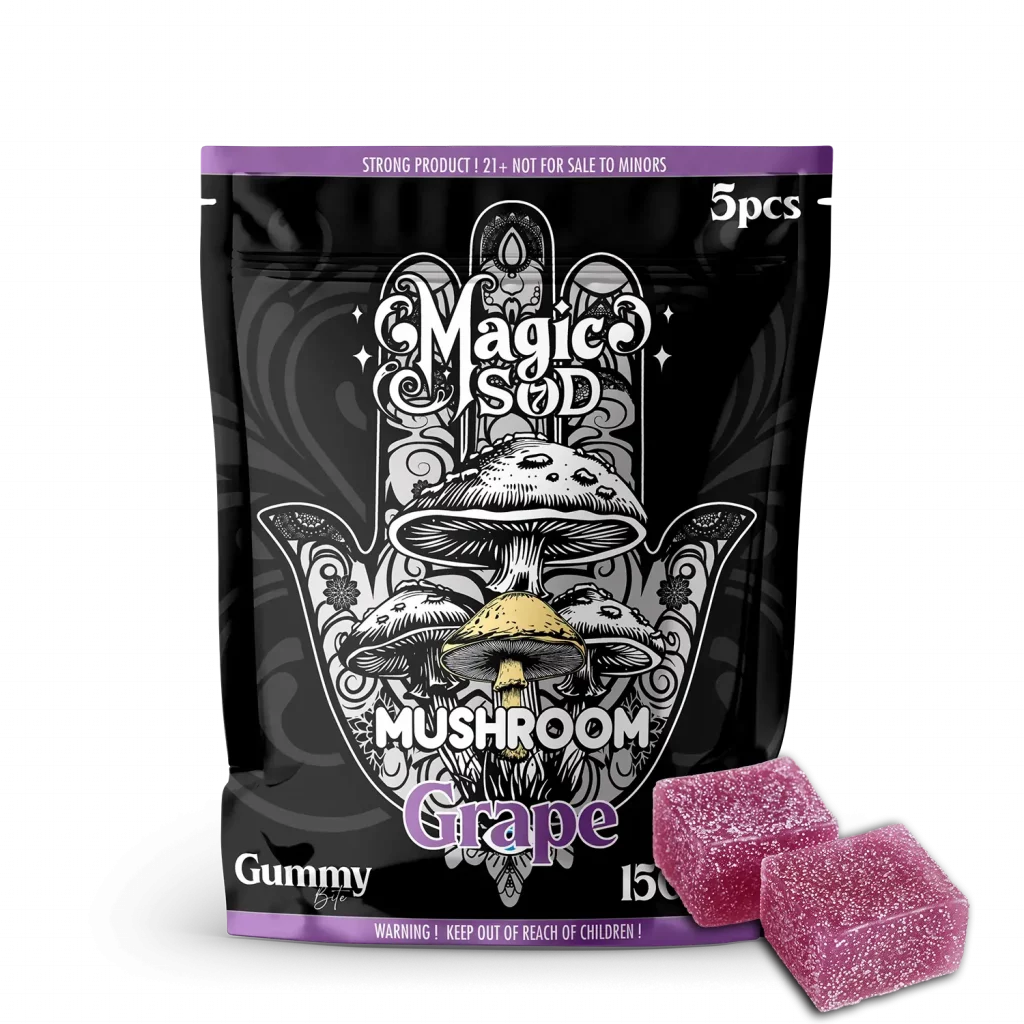 MAGICSOD Mushroom Grape Gummies 1500mg MAGICSOD Mushroom