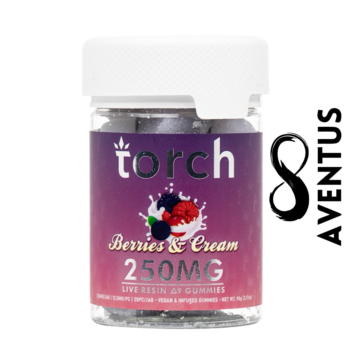 Random flavor check Torch Delta-9 Live Resin Gummies 250mg - Berries & Cream Random flavor check